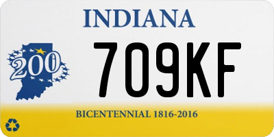 IN license plate 709KF