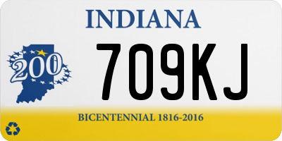 IN license plate 709KJ