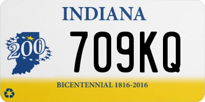 IN license plate 709KQ