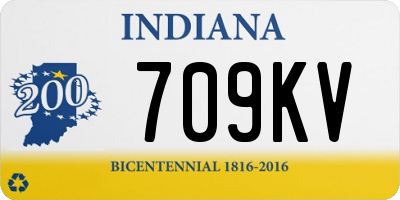 IN license plate 709KV