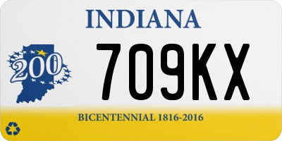 IN license plate 709KX