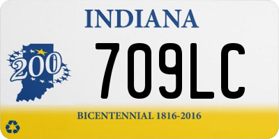 IN license plate 709LC