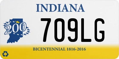 IN license plate 709LG