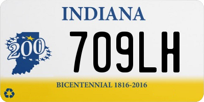 IN license plate 709LH