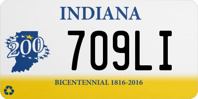 IN license plate 709LI