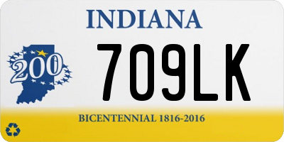 IN license plate 709LK