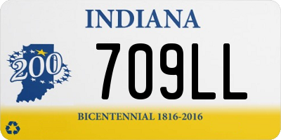 IN license plate 709LL