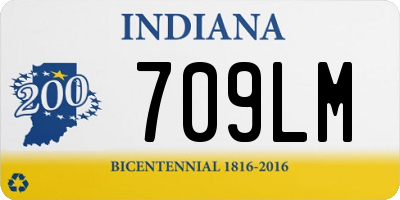 IN license plate 709LM