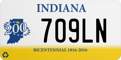IN license plate 709LN