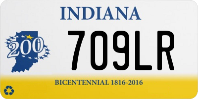 IN license plate 709LR