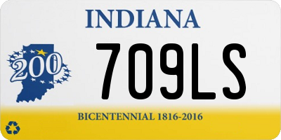 IN license plate 709LS