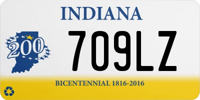 IN license plate 709LZ