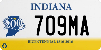 IN license plate 709MA