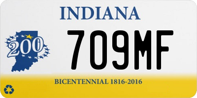 IN license plate 709MF