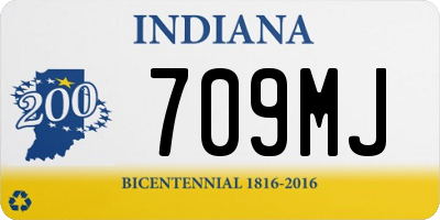 IN license plate 709MJ