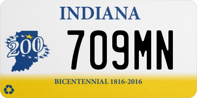 IN license plate 709MN