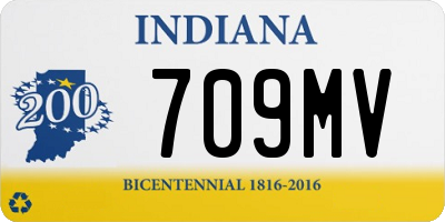 IN license plate 709MV