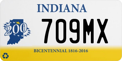 IN license plate 709MX