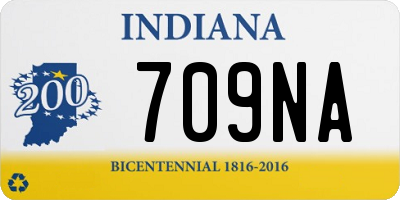 IN license plate 709NA