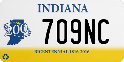 IN license plate 709NC