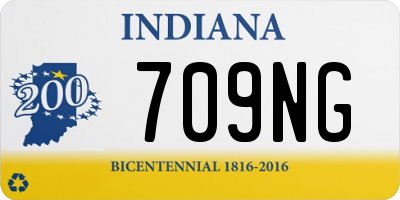 IN license plate 709NG