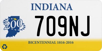 IN license plate 709NJ