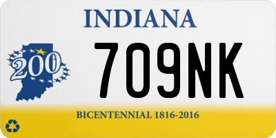 IN license plate 709NK