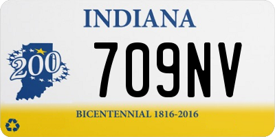 IN license plate 709NV