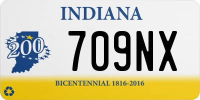 IN license plate 709NX