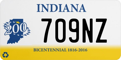 IN license plate 709NZ