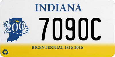 IN license plate 709OC