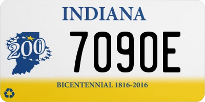 IN license plate 709OE