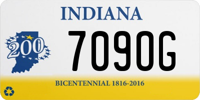 IN license plate 709OG