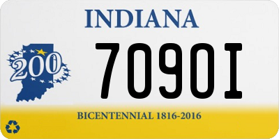 IN license plate 709OI