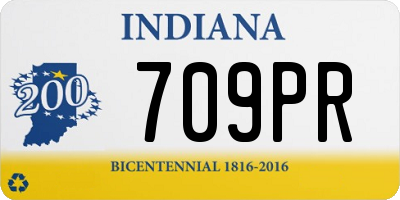 IN license plate 709PR