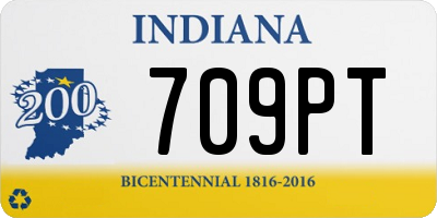 IN license plate 709PT