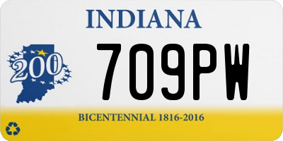 IN license plate 709PW