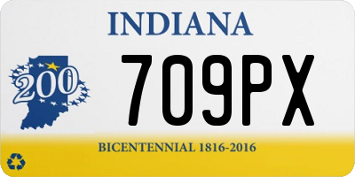 IN license plate 709PX
