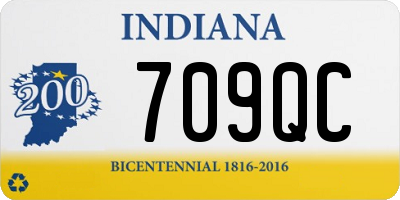 IN license plate 709QC