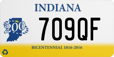 IN license plate 709QF