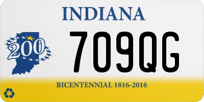 IN license plate 709QG