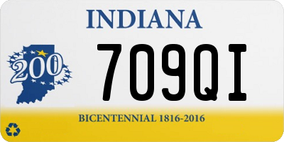 IN license plate 709QI