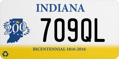 IN license plate 709QL