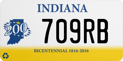 IN license plate 709RB