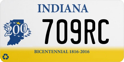 IN license plate 709RC