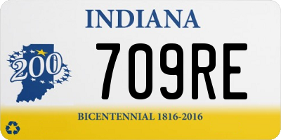 IN license plate 709RE