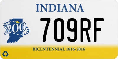 IN license plate 709RF