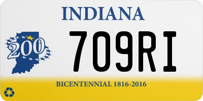 IN license plate 709RI