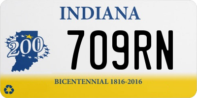 IN license plate 709RN