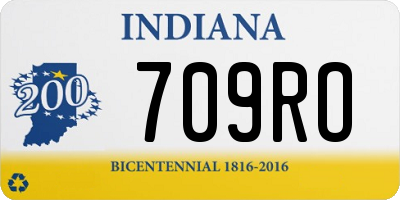 IN license plate 709RO